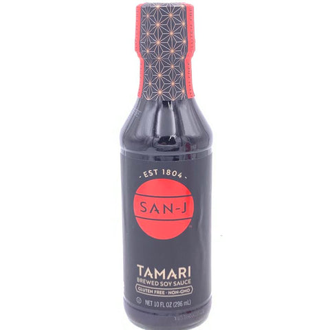 San-J Tamari Brewed Soy Sauce Gluten Free Non-Gmo Soy Sauce 10oz/296ml