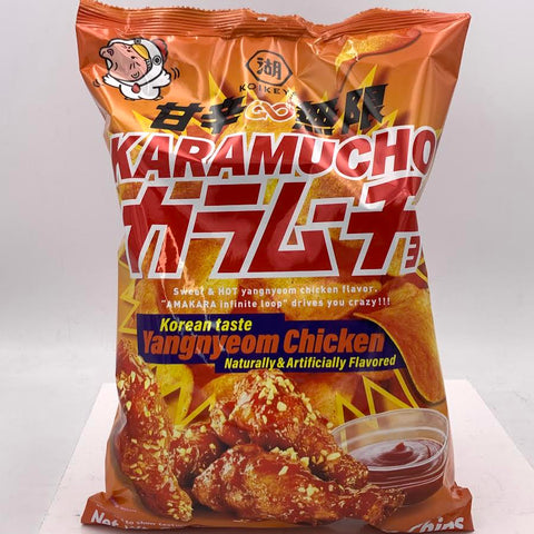 Koikeya Karamucho Potato Chips - Korean Taste Yangnyeom Chicken Flavored 6.1oz/(175g)