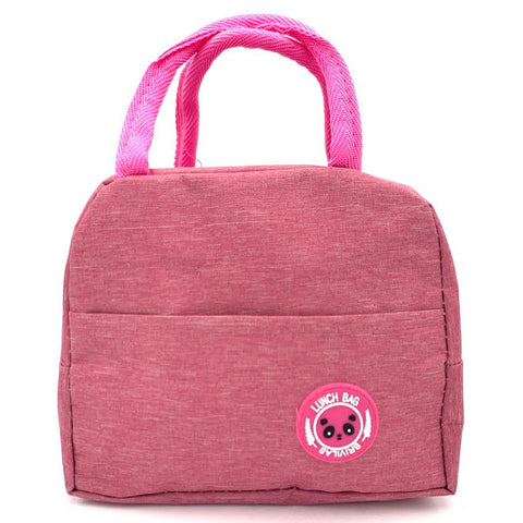 Insulated Lunch Bag Waterproof Pink Color 8.8*4.9*7.2inches午餐包