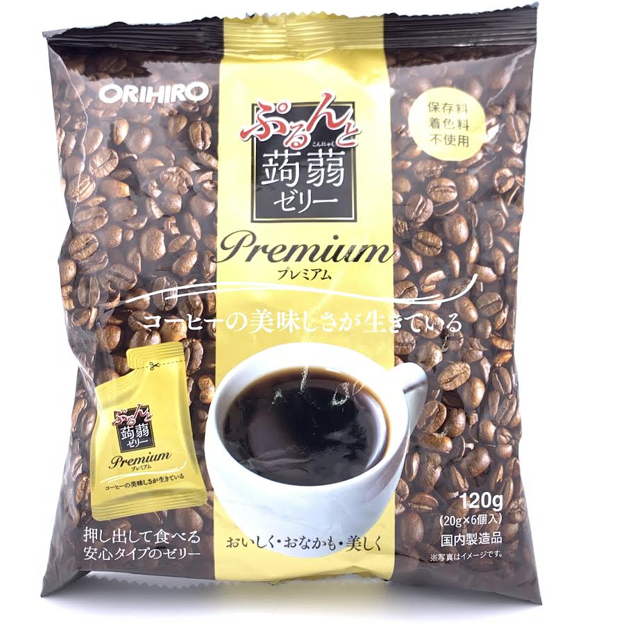 Orihiro Konjak Jelly Premium Coffee 120g/(20gx6pc)咖啡口味蒟蒻