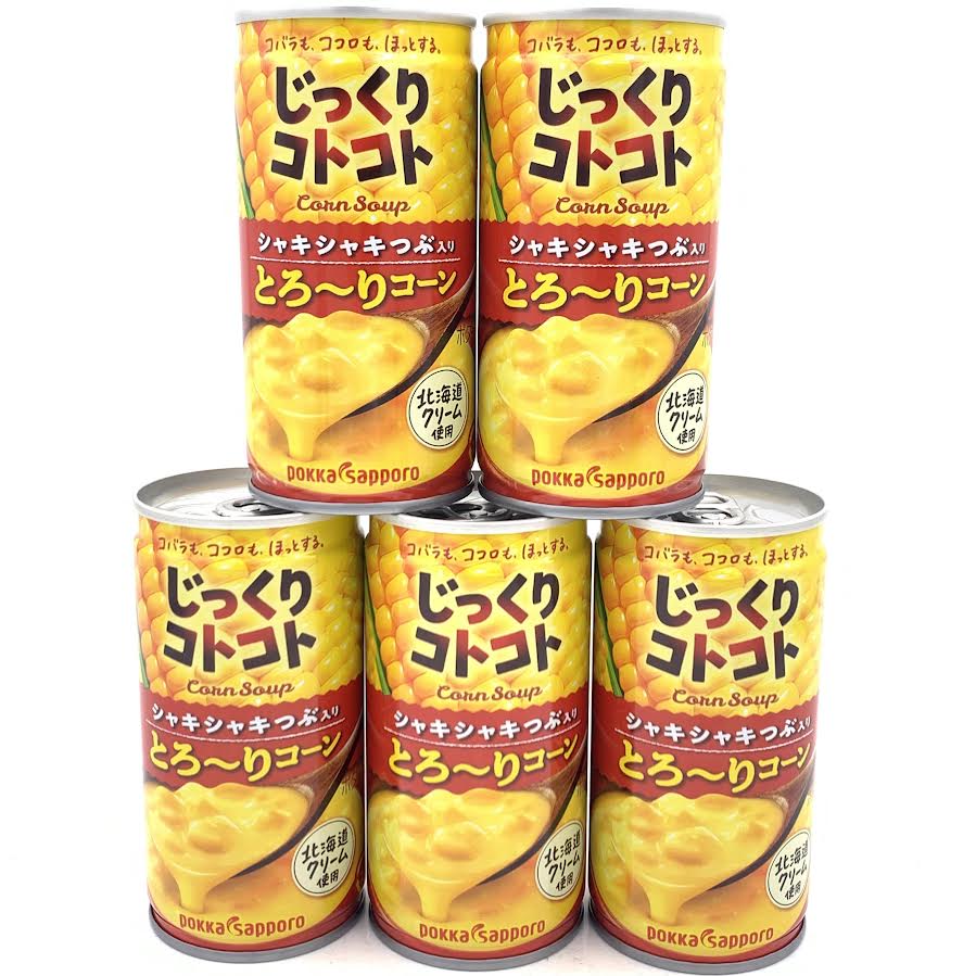 Pokka Sapporo Thick Corn Soup 190g x5bottle浓厚玉米浓汤罐头
