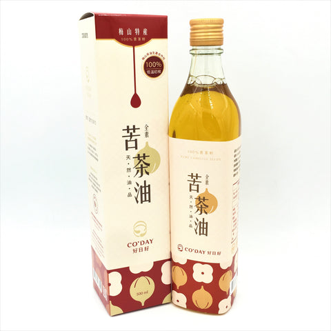 Mei Shan Tea Seed Oil 100% Pure Camellia Seeds Oil 500ml梅山好日籽100%鮮榨苦茶油