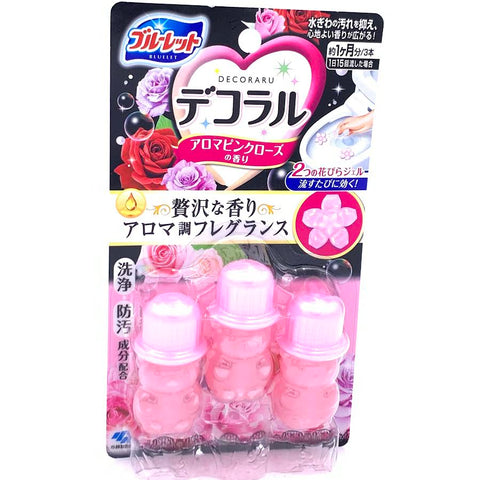 Kobayashi Decoraru Toilet Bowl Cleaner - Rose 7.5g/(3pc) 小林製藥小熊馬桶芳香劑