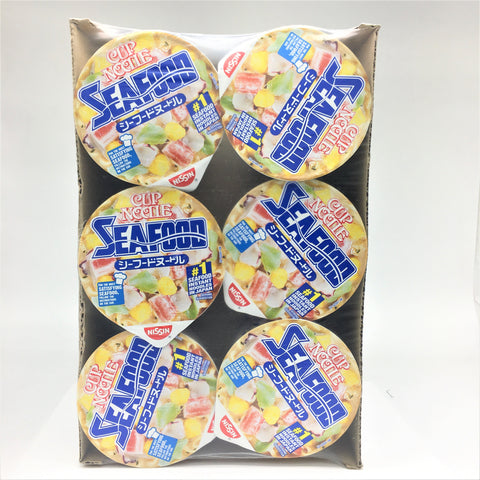 Nissin Seafood Bowl Type Noodles 2.68 oz ( Pack Of 6 )