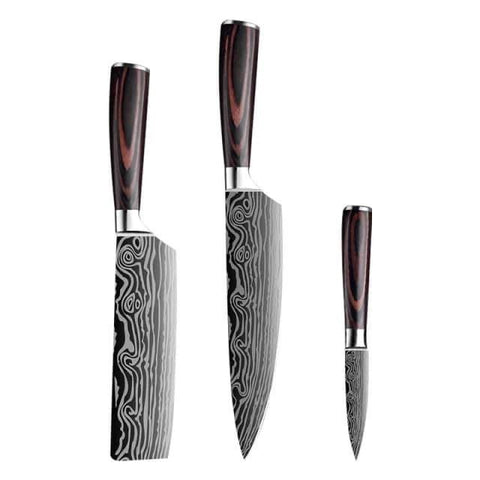 Dekohm Set Of 3 Knives日本波纹3件套刀具