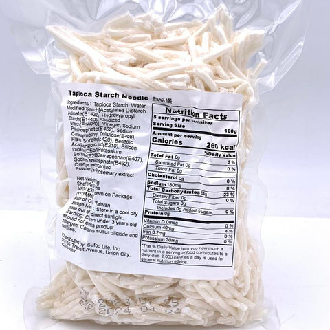 Taiwanese Tapioca Starch Noodle 500g 白粉條