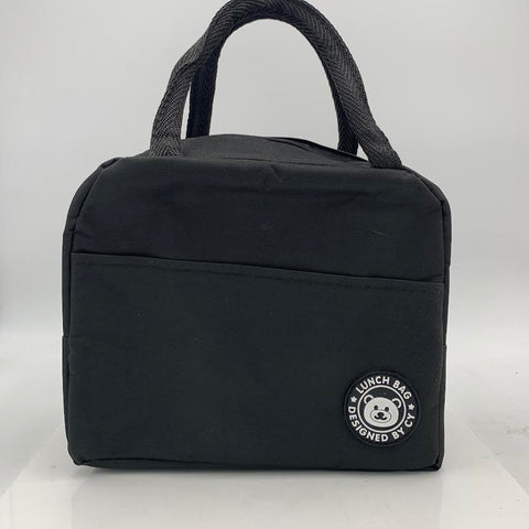 Insulated Lunch Bag Waterproof Black Color 8.8*4.9*7.2inches