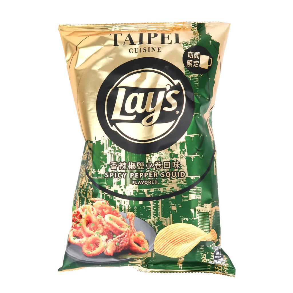 Lay's Chips Pole Spicy Chili Salty Squid Flavor 70g樂事香辣椒鹽小卷口味洋芋片