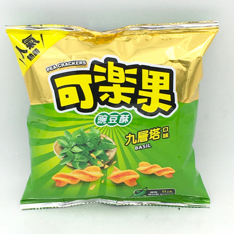 Lianhwa Pea Cracker -Basil Flavor 48g可樂果豌豆酥九層塔口味