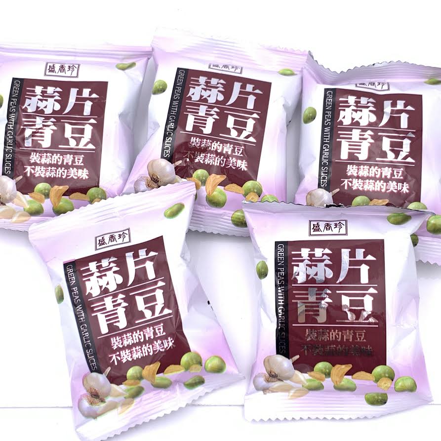 Taiwan Trikofoods Peas With Garlic Slices 21.5gX5bag盛香珍蒜片青豆