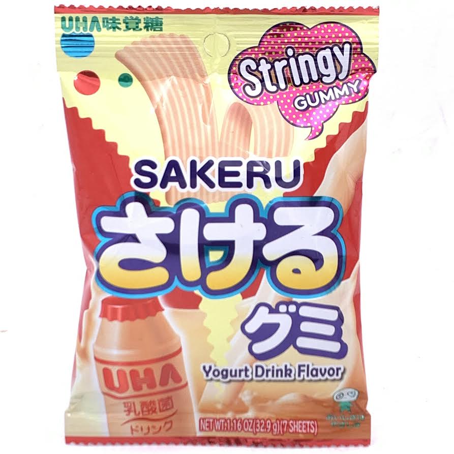 Uha Sakeru Gummy - Yogurt Drink Flavor 32.9g/(7sheets)