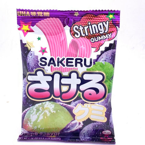 Uha Sakeru Gummy - Grape Flavor 32.9g/(7sheets)