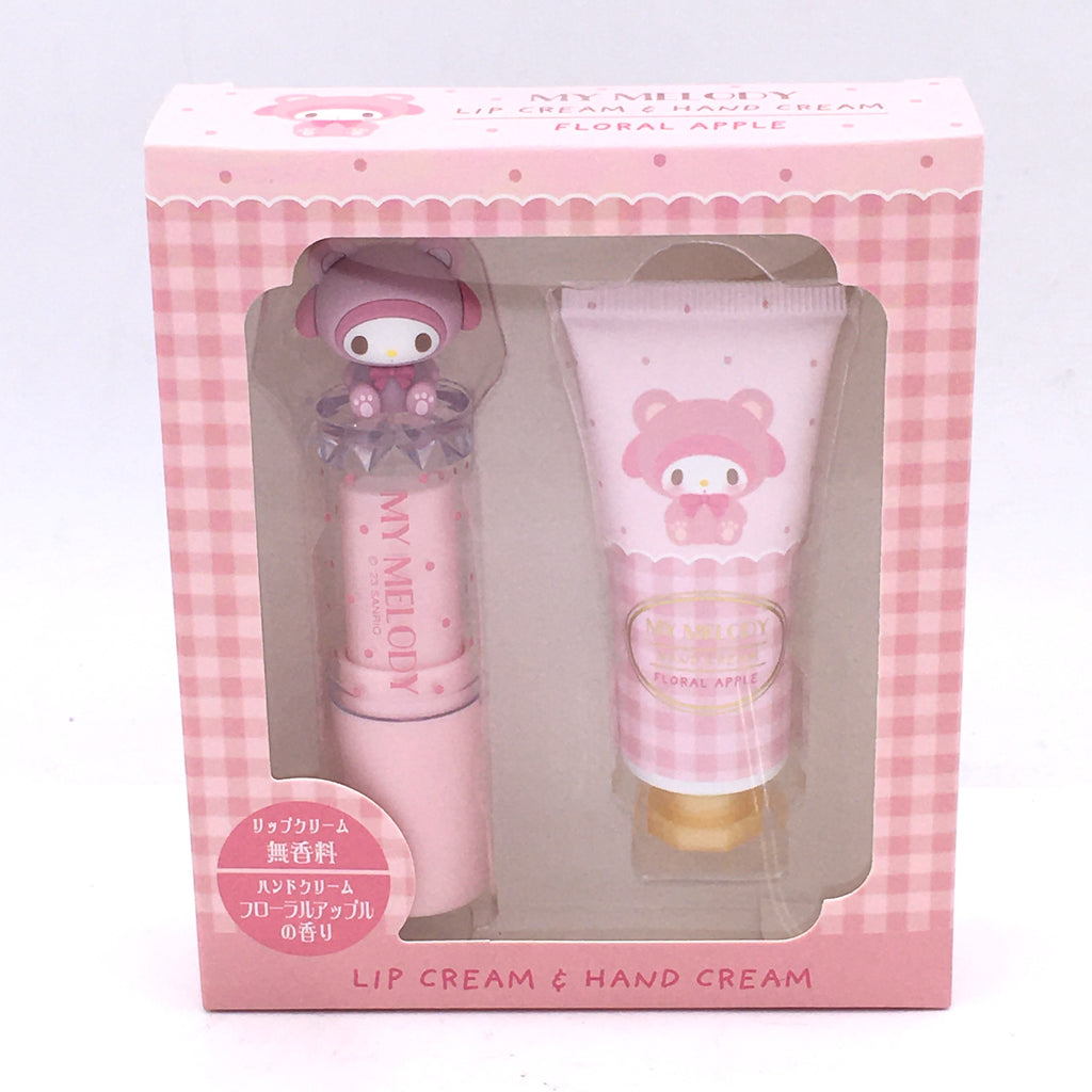 Sanrio Original My Melody Lip Cream & Hand Cream (Floral Apple Scent) Duo