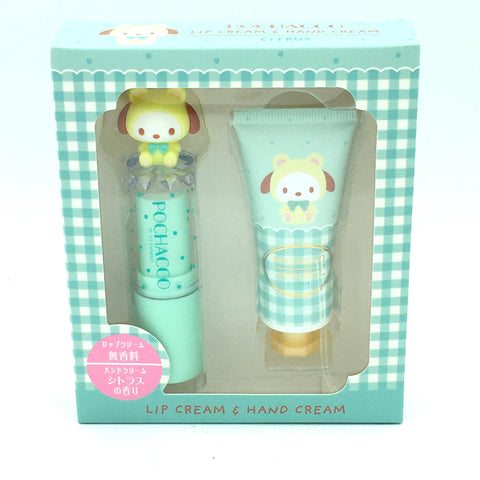 Sanrio Original Pochacco Lip Cream & Hand Cream (Citrus) Duo