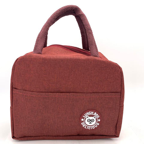 Insulated Lunch Bag Waterproof Claret Color 8.8*4.9*7.2inches午餐包