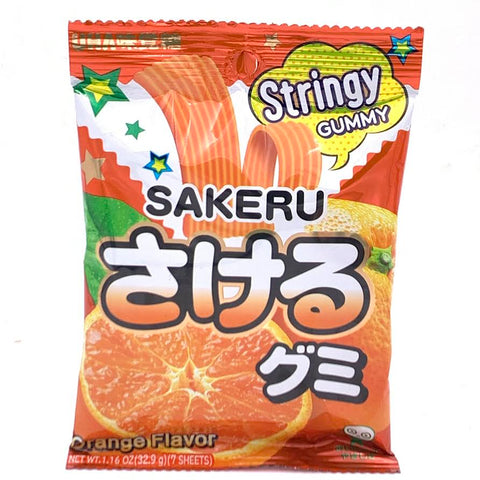 Uha Sakeru Gummy - Orange Flavor 32.9g/(7sheets)