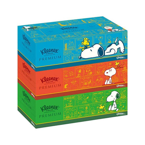 Snoopy Limited Edition Crecia Kleenex Tissue Premium 320sheets(160sets)x3boxes