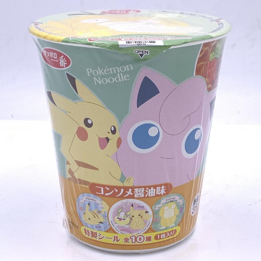Pokemon Instant Ramen Noodle - Consomme Soy Sauce Flavor 64g寵物小精靈杯麵清湯醬油味
