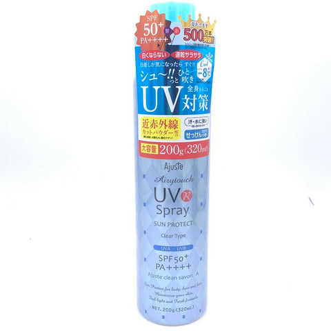 Ajuste UV Spray Sun Protect SPF 50+PA++++Clean Savon 200g 防晒喷雾淡香型