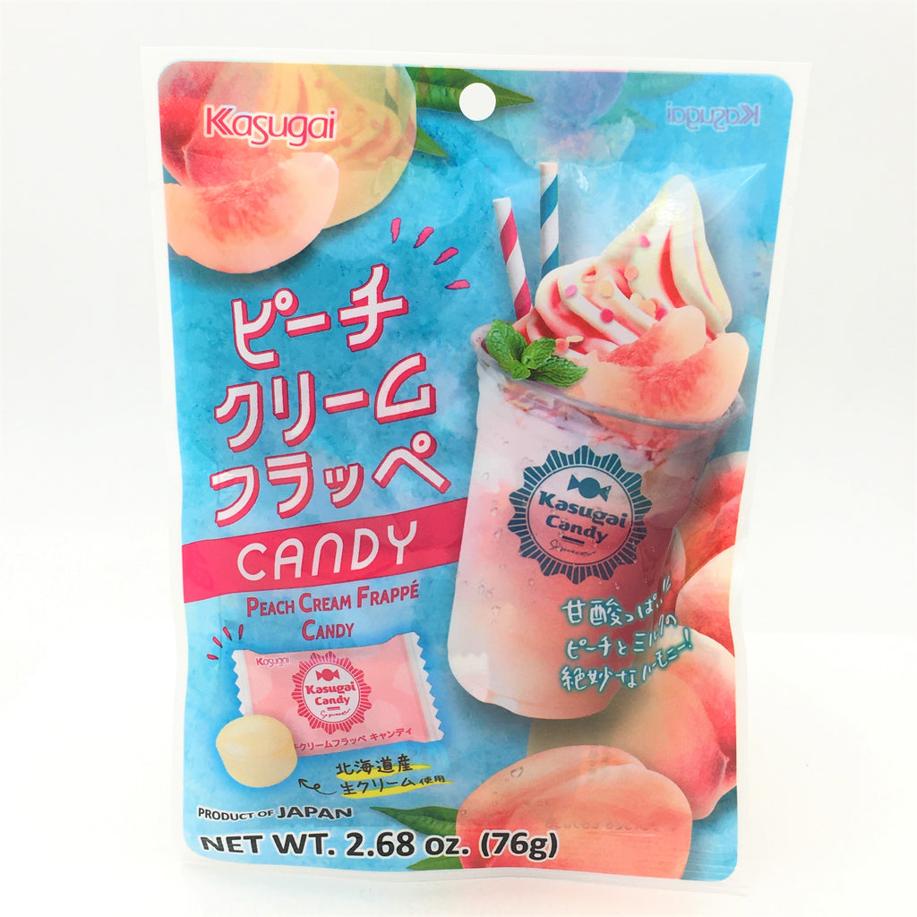 Japanese Kasugai Peach Cream Frappe Candy 2.68oz/ 76g