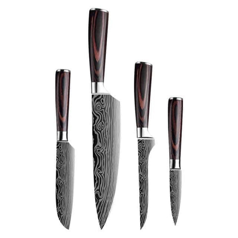 Dekohm Set Of 4 Knives 日本波纹4件套刀具