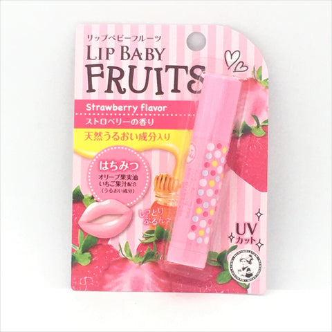 Rohto Mentholtum Lip Baby Fruits-Strawberry Flavor 4.5g樂敦曼秀雷敦草莓口味護唇膏