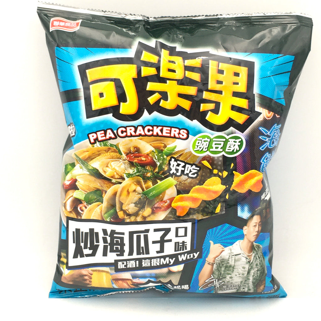 Lian Hwa Foods Pea Crackers- Clams Basil Flavor可樂果豌豆酥炒海瓜子口味 190g