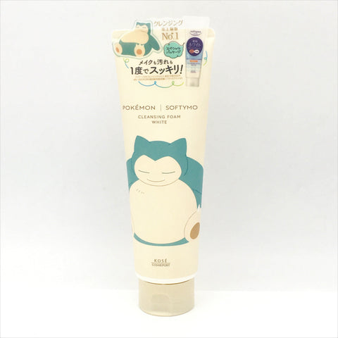 Kose X Pokemon Softymo Cleansing Foam White-Kabigon Design 190g藥用卸妝洗面乳（白色）卡比獸款
