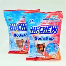 Morinaga HI-CHEW Soda Pop,Juicy Chewy Candy ,Ramune+Cola 2.82 oz (Pack of 2)