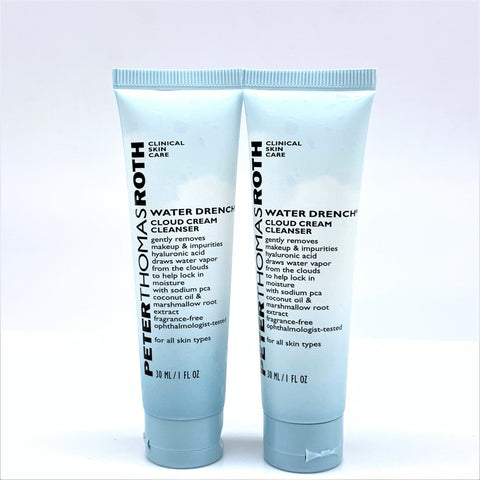 Peter Thomas Roth Water Drench Cloud Cream Cleanser, 2X30ml Travel size