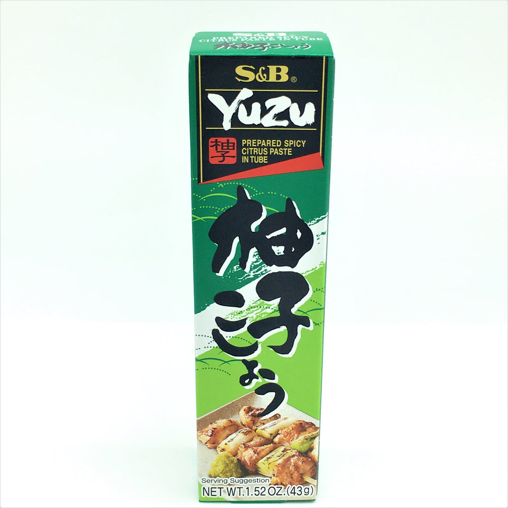 S&B Japanese Yuzu Prepared Spicy Citrus Paste Tube 43 g