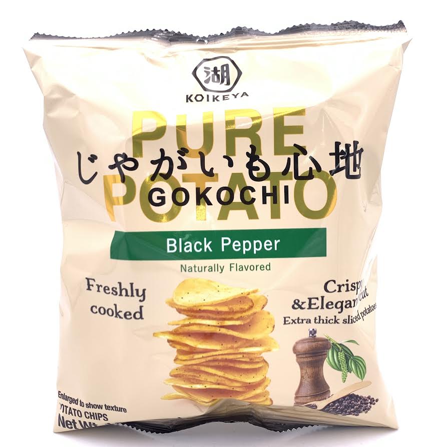 Koikeya Pure Potato Black Pepper Flavore 1.9oz/54g