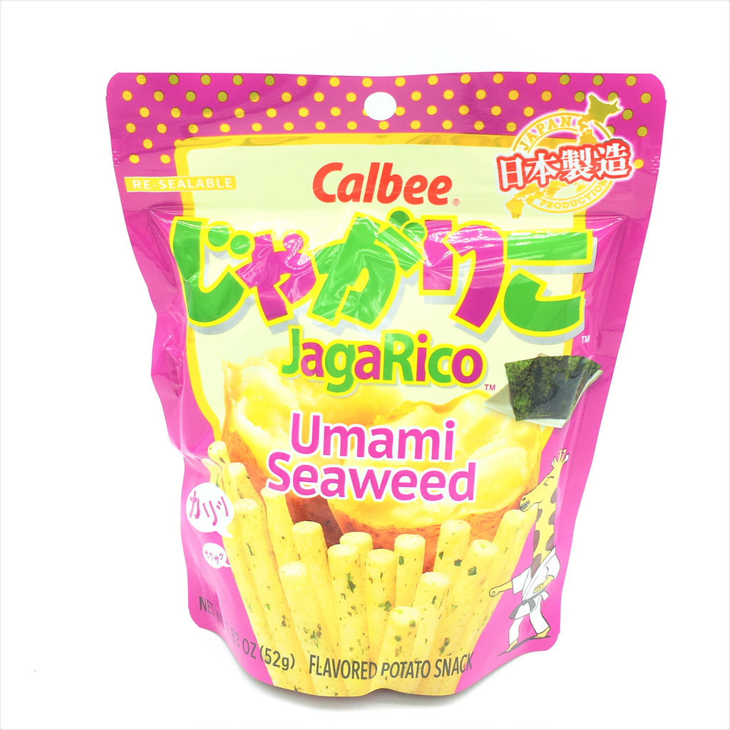 Calbee JagaRico Umami Seaweed Potato Snack,Made in Japan 1.83 oz