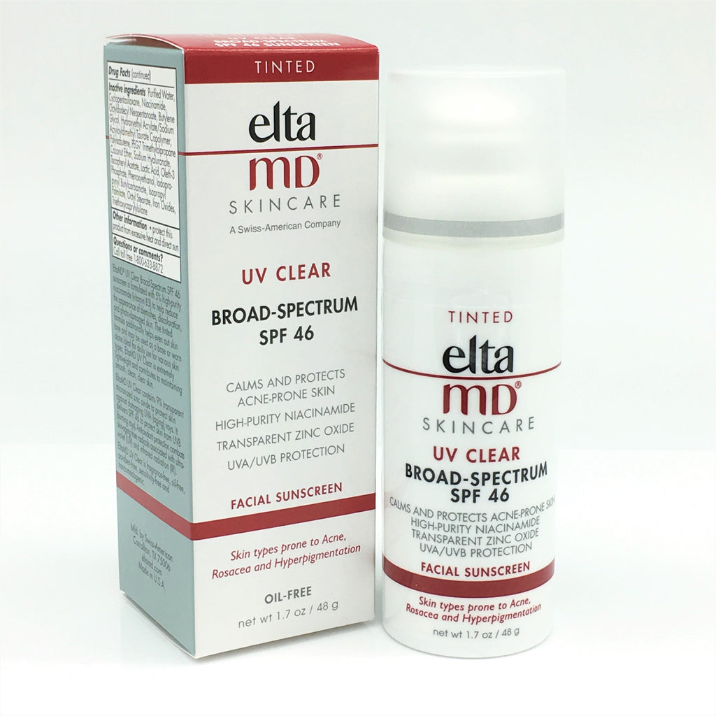 EltaMD UV Clear Broad-Spectrum SPF 46 Facial Sunscreen, Tinted , 1.7 oz / 48 g