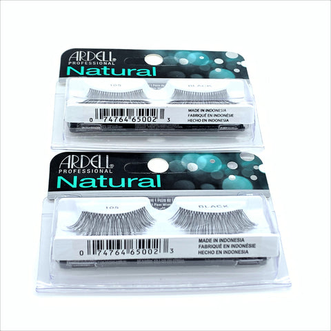 Ardell Natural Lashes -105 Black, 2 Pair