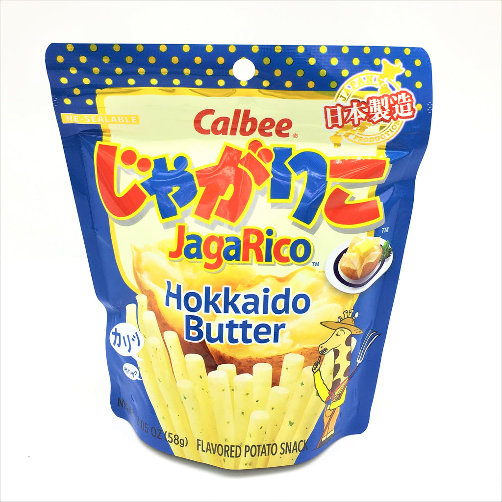 Calbee JagaRico Hokkaido Butter Potato Snack,Made in Japan 2.05 oz