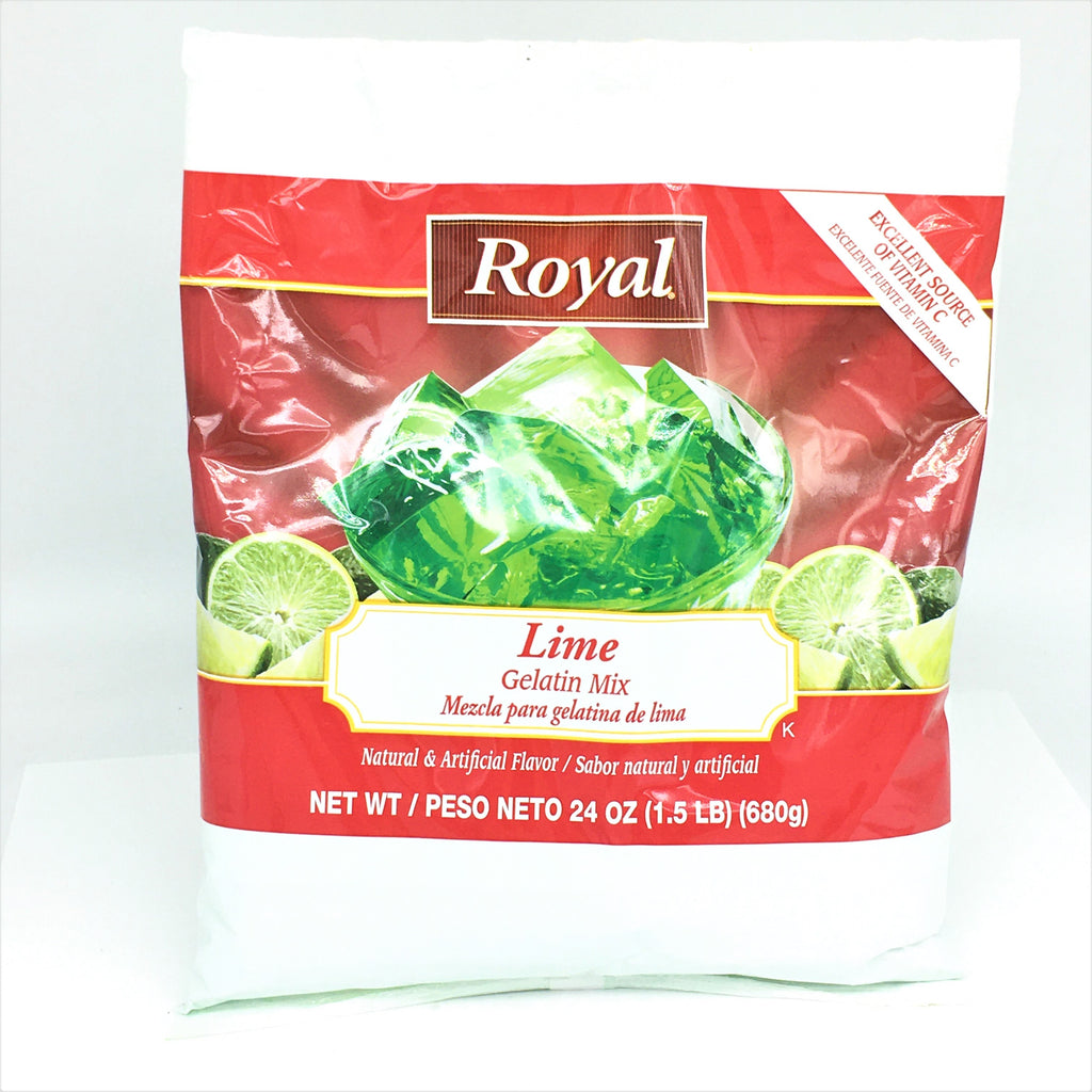 Royal Gelatin Dessert Mix-Lime 24oz/ 680g
