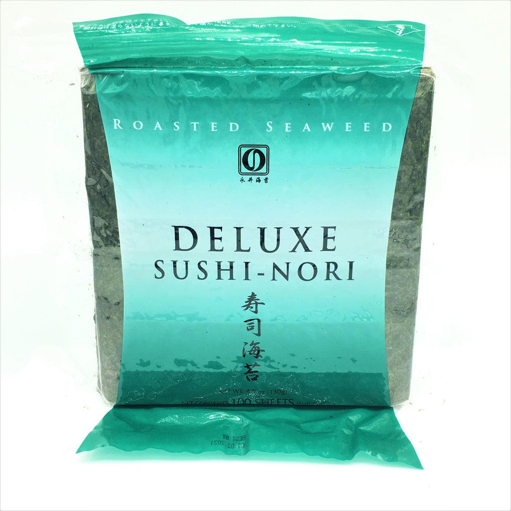 Nagai Roasted Seaweed for Sushi,Yaki Sushi Nori Hansai Deluxe 100 Sheets