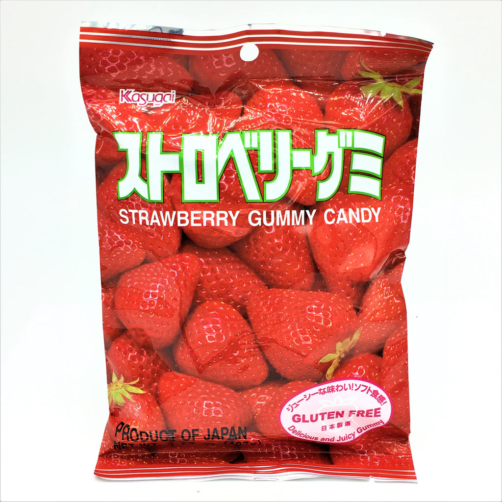 Japanese Kasugai Gummy Candy - Strawberry 3.77 oz