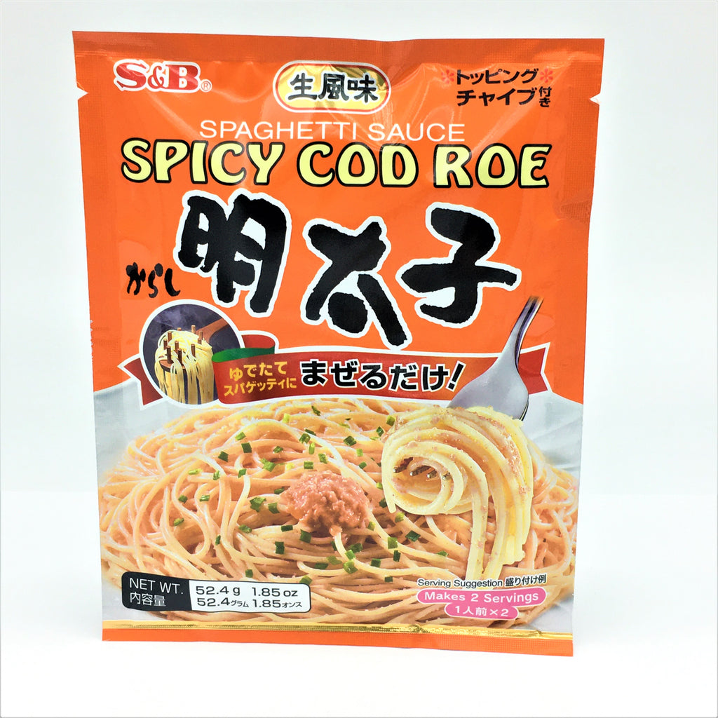 S&B Spaghetti Spicy Sauce Cod Roe- Tarako , 52.4 g, 2 servings