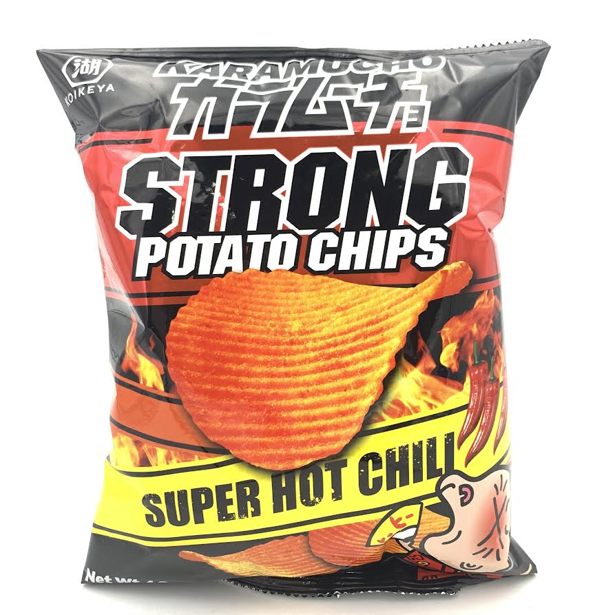 Koikeya Karamucho Strong Potato Chips - Super Hot Chili Flavor 1.9oz/54g