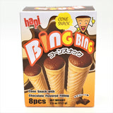 Hapi Bing Bing Cone Snack-Chocolate 2.5oz/ 71.2g (8pcs)