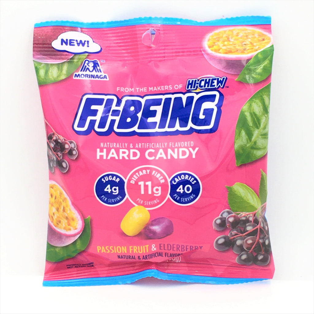 Morinaga FI-BEING Hard Candy Passion Fruit & Elderberry 1.76oz/(50g)