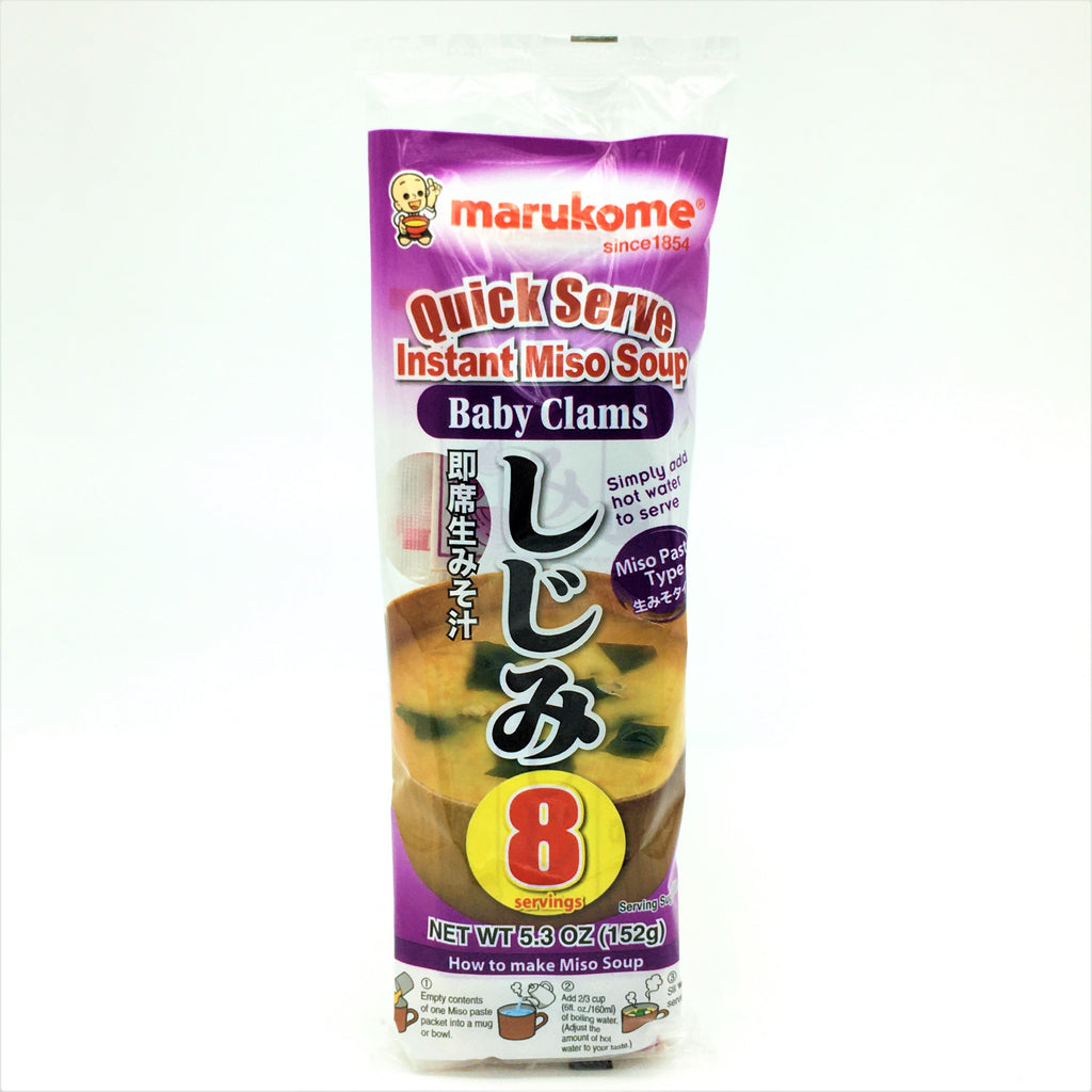 Marukome Quick Serve Instant Miso Soup -Baby Clams 8 Servings 152 g