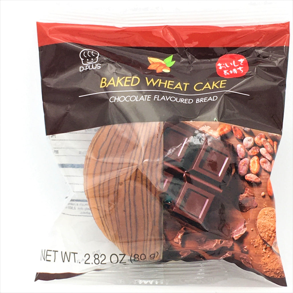 D-Plus Baked Wheat Cake-Chocolate Flavoured Bread 2.82oz / 80g