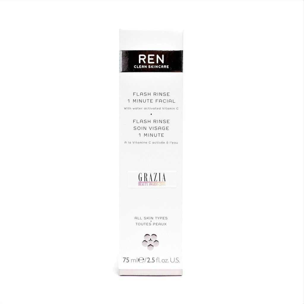 REN Clean Skincare Flash Rinse 1 Minute Facial , 75 ml / 2.5 oz - Psyduckonline
