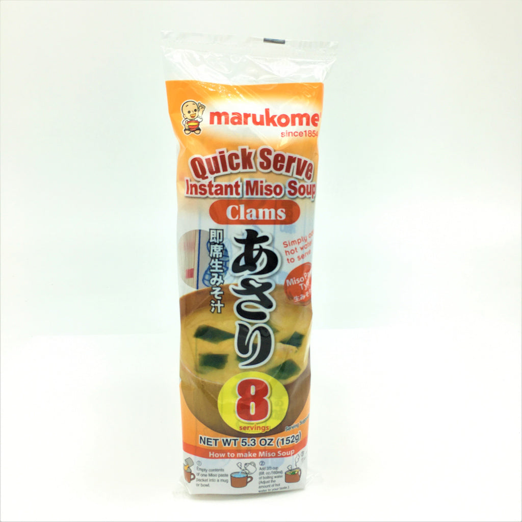 Marukome Quick Serve Instant Miso Soup - Clams 8 Servings 152 g