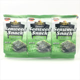 J-Basket Premium Seaweed Snack Wasabi Flavored 0.52oz/15g/(3 Packs)