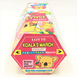 Lotte Koala's March Strawberry Creme Filled Cookies Family Pack -6.89oz / 195g