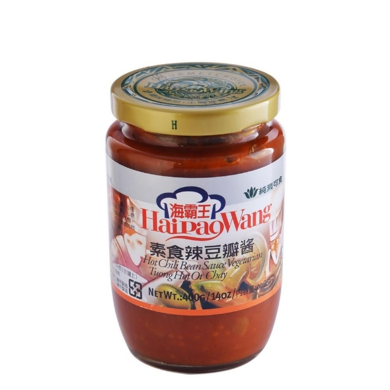 海霸王素食辣豆瓣酱 Hai Pao Wang Hot Chili Bean Sauce Vegetarian 14oz/400g